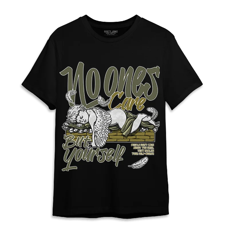 Women's T - shirt with a fringed hem and a tassel - trimmed pocketNastyJamz SE Craft Medium Olive 4s T Shirt Match No Ones Care Women's T - shirt with a fringed hem and a tassel - trimmed pocketNastyJamz SE Craft Medium Olive 4s T Shirt Match No Ones Care
