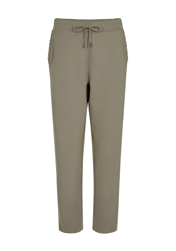 Printed flowy pants for women in a bohemian lookSoyaconcept Siham Frill Pocket Trousers, Dusky Green Printed flowy pants for women in a bohemian lookSoyaconcept Siham Frill Pocket Trousers, Dusky Green