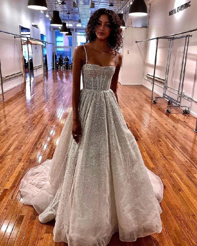 Long - sleeved Victorian - style wedding dressSparkly Straps Long Wedding Dresses Bridal Gown prom dress cg16070 Long - sleeved Victorian - style wedding dressSparkly Straps Long Wedding Dresses Bridal Gown prom dress cg16070