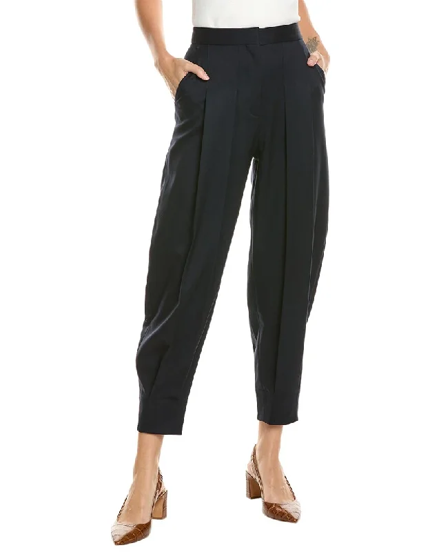 Metallic lame pants for women in a shiny styleStella McCartney Chelsea Wool Trouser Metallic lame pants for women in a shiny styleStella McCartney Chelsea Wool Trouser