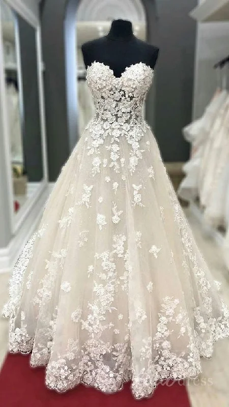 Smart - casual wedding dress for a laid - back ceremonyStrapless Champagne lace wedding dresses Prom Dress, Formal Gown cg18233 Smart - casual wedding dress for a laid - back ceremonyStrapless Champagne lace wedding dresses Prom Dress, Formal Gown cg18233