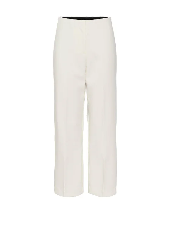 Pleated wide leg jeans for women in a formal and trendy styleVero Moda Sandy Straight Leg Trousers, Birch Pleated wide leg jeans for women in a formal and trendy styleVero Moda Sandy Straight Leg Trousers, Birch