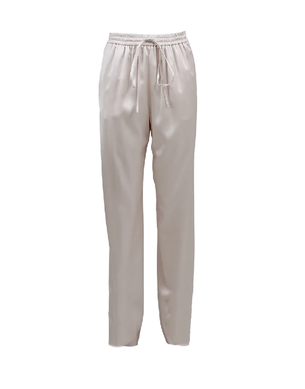 Lightweight cycling pants for women in a sporty and comfortable styleWide Leg Drawstring Satin Pant Lightweight cycling pants for women in a sporty and comfortable styleWide Leg Drawstring Satin Pant