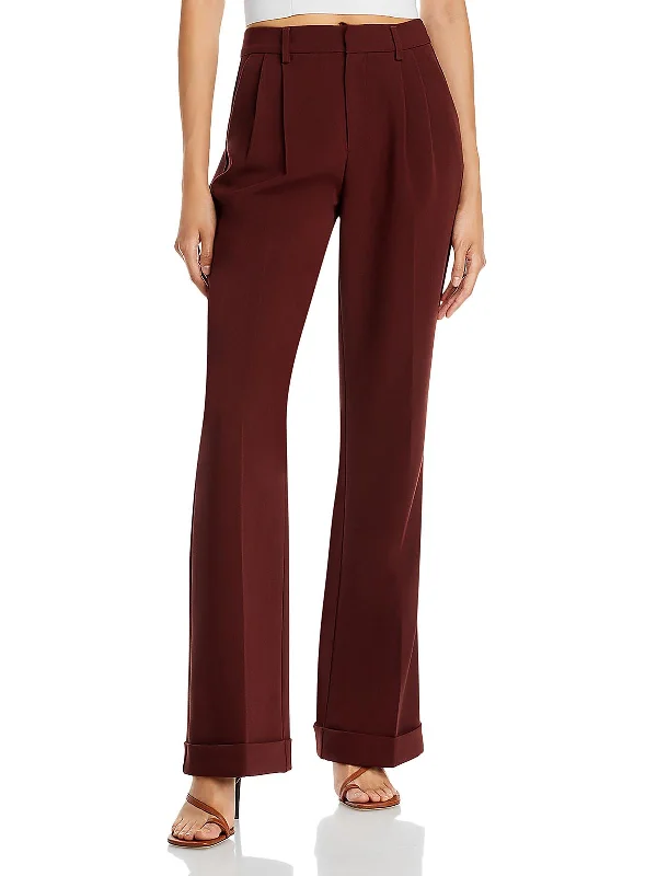 Plaid wide leg dress pants for women in a preppy and formal styleWomens High Rise Pleated Wide Leg Pants Plaid wide leg dress pants for women in a preppy and formal styleWomens High Rise Pleated Wide Leg Pants