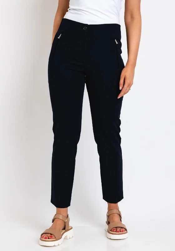 Skinny leather pants for women for a trendy lookZerres Jane Zip Pocket Slim Trousers, Navy Skinny leather pants for women for a trendy lookZerres Jane Zip Pocket Slim Trousers, Navy