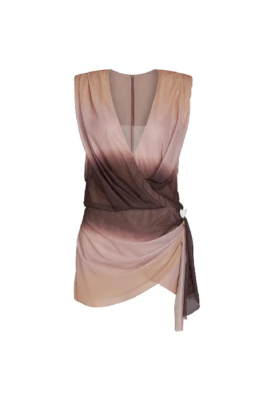 Dresses with Ruffled Sleeveless Top and Sequined Bodice and Tulle Skirt for Ladies' Dramatic and Glamorous LookAguilar Wrap Sleeveless Mesh Spandex Mini Dress Dresses with Ruffled Sleeveless Top and Sequined Bodice and Tulle Skirt for Ladies' Dramatic and Glamorous LookAguilar Wrap Sleeveless Mesh Spandex Mini Dress