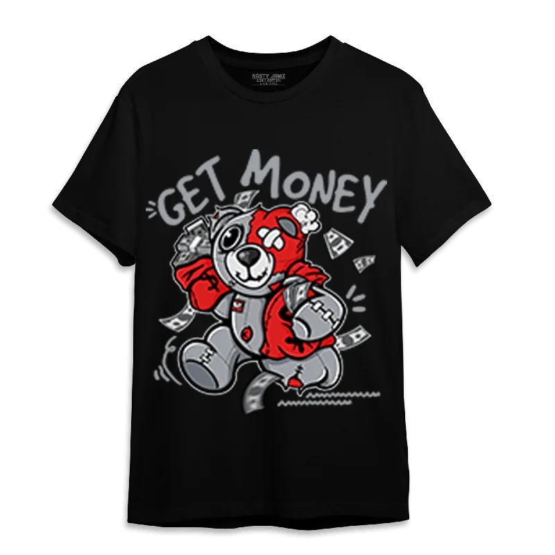Women's wrap - style T - shirt for a customizable fitNastyJamz Bred Reimagined 4s T Shirt Match Get Money BER Women's wrap - style T - shirt for a customizable fitNastyJamz Bred Reimagined 4s T Shirt Match Get Money BER
