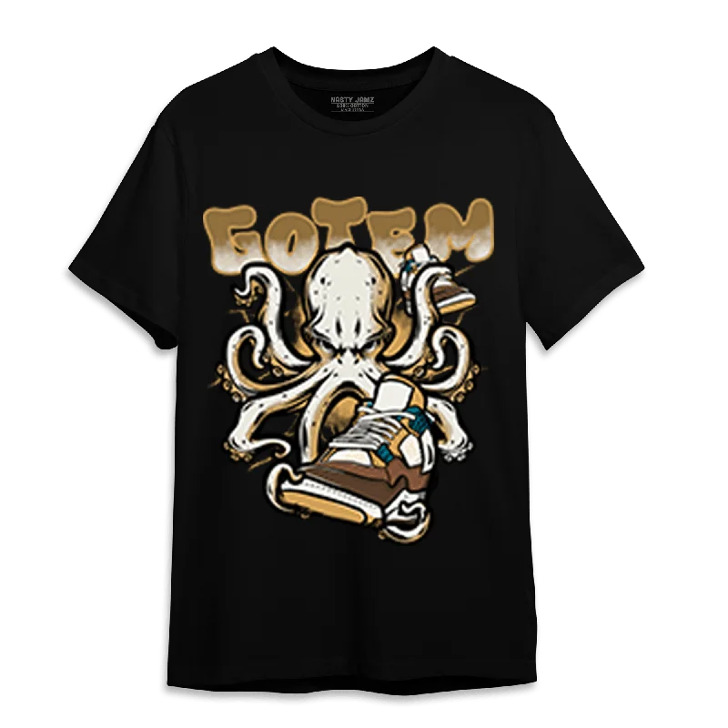 Sheer - sleeved women's T - shirt for an alluring lookNastyJamz Cacao Wow 4s T Shirt Match Octopus Got Em Sheer - sleeved women's T - shirt for an alluring lookNastyJamz Cacao Wow 4s T Shirt Match Octopus Got Em