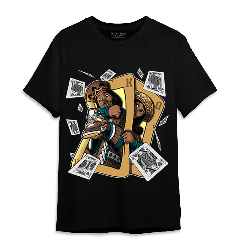 Scoop neck women's T - shirt for a casual lookNastyJamz Cacao Wow 4s T Shirt Match Sneaker Playing Card Scoop neck women's T - shirt for a casual lookNastyJamz Cacao Wow 4s T Shirt Match Sneaker Playing Card