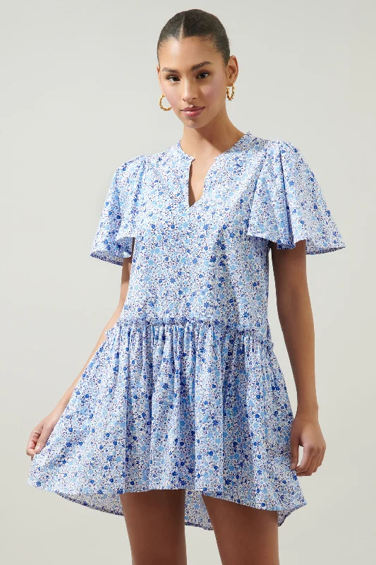 Dresses with Sequined Fringe for Ladies' Dazzling and Playful LookCarmine Floral Rock A By Trapeze Mini Dress Dresses with Sequined Fringe for Ladies' Dazzling and Playful LookCarmine Floral Rock A By Trapeze Mini Dress