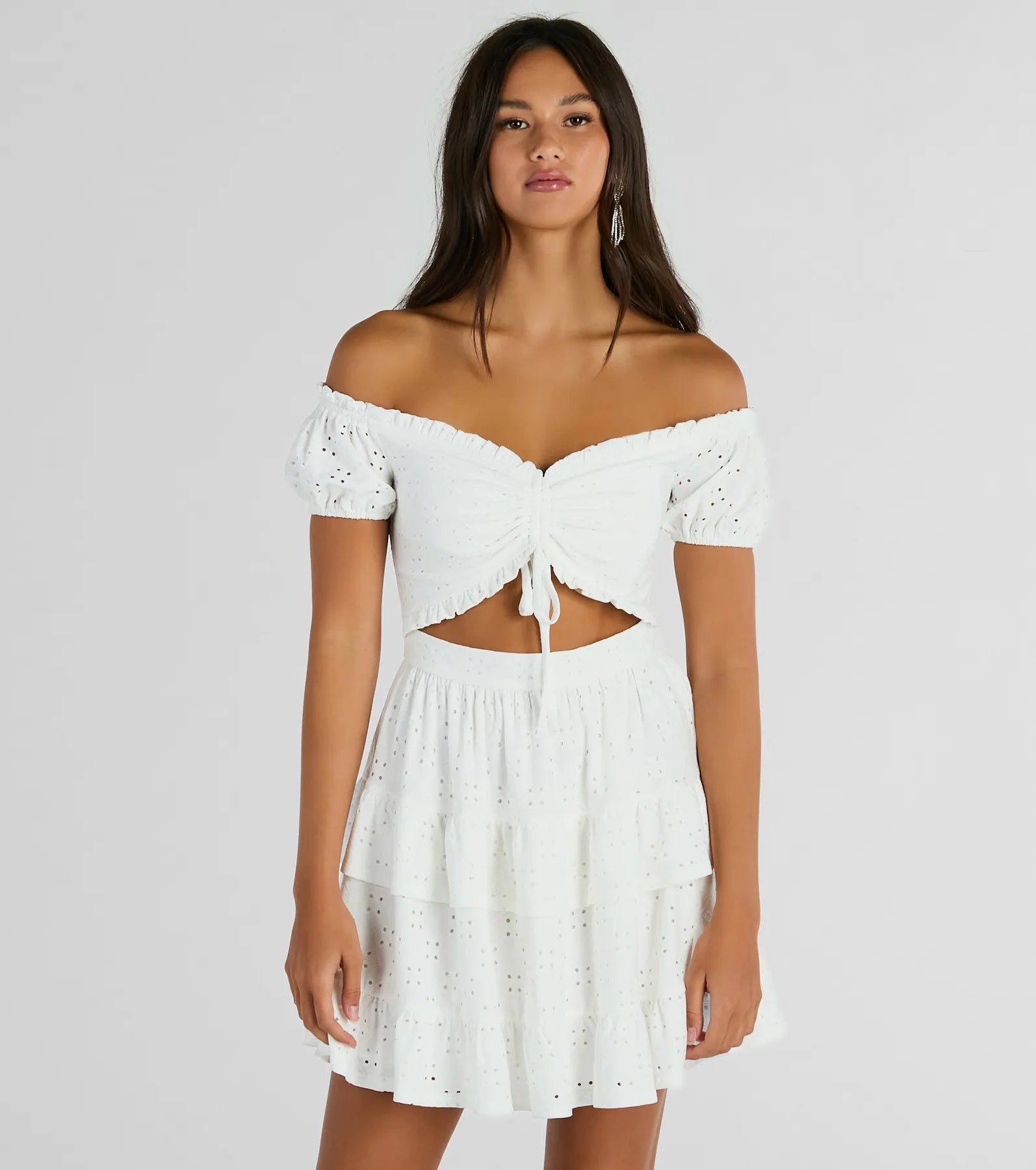 Dresses with Ruffled Sleeveless Top and Sequined Bodice and Tulle Skirt for Ladies' Dramatic and Glamorous LookCatch A Cutie Short Sleeve Cutout Eyelet Skater Dress Dresses with Ruffled Sleeveless Top and Sequined Bodice and Tulle Skirt for Ladies' Dramatic and Glamorous LookCatch A Cutie Short Sleeve Cutout Eyelet Skater Dress