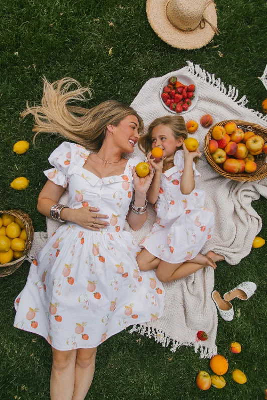 Dresses with Embroidered Birds and Sequined Floral Motifs for Ladies' Nature Inspired and Elegant LookFruit Medley Dress - FINAL SALE Dresses with Embroidered Birds and Sequined Floral Motifs for Ladies' Nature Inspired and Elegant LookFruit Medley Dress - FINAL SALE