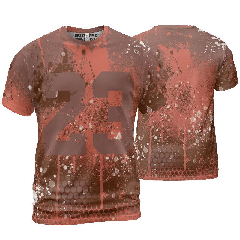 Women's T - shirt with a side slit for added styleNastyJamz High OG Dusted Clay 1s T Shirt Match 23 Painted Graffiti 3D All-Over Print Women's T - shirt with a side slit for added styleNastyJamz High OG Dusted Clay 1s T Shirt Match 23 Painted Graffiti 3D All-Over Print