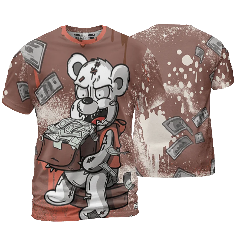 Women's oversized tunic T - shirt for a relaxed fitNastyJamz High OG Dusted Clay 1s T Shirt Match Cash Money 3D All-Over Print Splash Paint Women's oversized tunic T - shirt for a relaxed fitNastyJamz High OG Dusted Clay 1s T Shirt Match Cash Money 3D All-Over Print Splash Paint