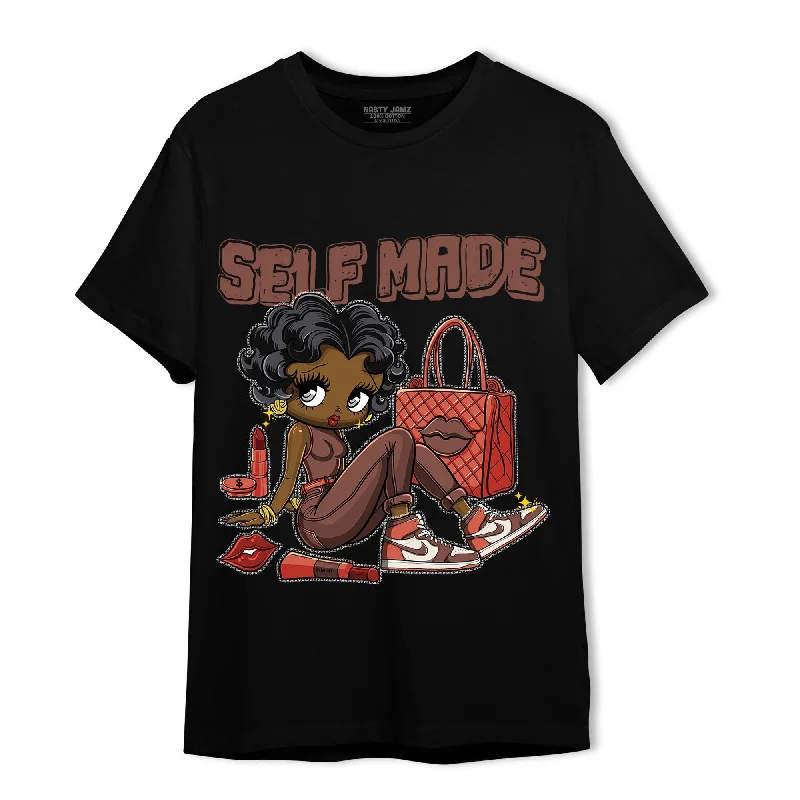 Women's T - shirt with a dropped shoulder for a relaxed fitNastyJamz High OG Dusted Clay 1s T Shirt Match Sneaker Girl Selfmade Women's T - shirt with a dropped shoulder for a relaxed fitNastyJamz High OG Dusted Clay 1s T Shirt Match Sneaker Girl Selfmade