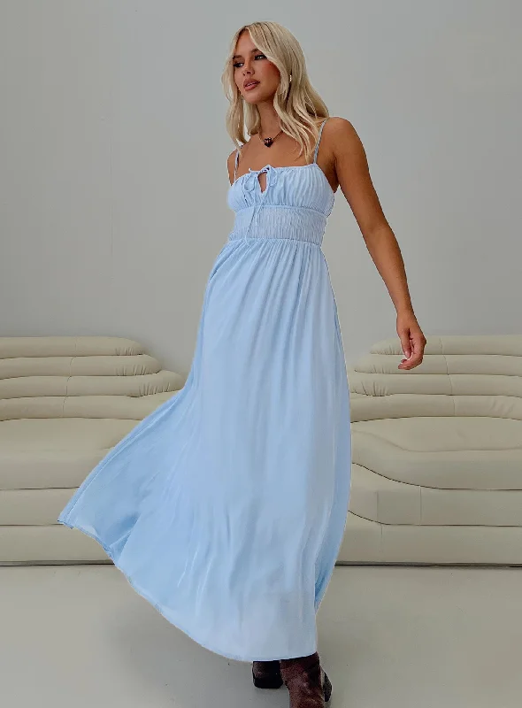 Dresses with Tulle Overlay and Beaded Bodice for Ladies' Dramatic and Graceful LookJersie Maxi Dress Blue Dresses with Tulle Overlay and Beaded Bodice for Ladies' Dramatic and Graceful LookJersie Maxi Dress Blue