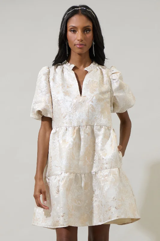 A Line Denim Dresses for Ladies with Button FrontLola Jacquard Jacey Babydoll Mini Dress A Line Denim Dresses for Ladies with Button FrontLola Jacquard Jacey Babydoll Mini Dress