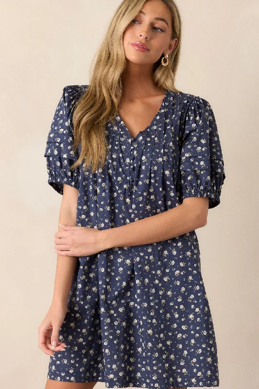 Dresses with Pleated Tulle Skirt and Sequined Geometric Shapes and Lace Overlay for Ladies' Princess and Feminine LookNever Enough 100% Cotton Navy Puff Sleeve Mini Dress Dresses with Pleated Tulle Skirt and Sequined Geometric Shapes and Lace Overlay for Ladies' Princess and Feminine LookNever Enough 100% Cotton Navy Puff Sleeve Mini Dress