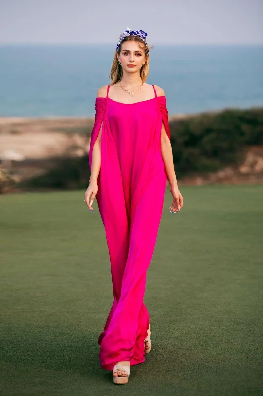 Dresses with Embroidered Floral Patterns and Tassel Hem for Ladies' Bohemian and Feminine LookNina Straight Slit Sleeved Latin Silk Maxi Dress Dresses with Embroidered Floral Patterns and Tassel Hem for Ladies' Bohemian and Feminine LookNina Straight Slit Sleeved Latin Silk Maxi Dress