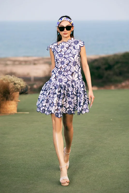 One Shoulder Dresses with Ruffled Sleeve for Ladies' Fashion StatementPaige Drop Waist Sleeveless Linen Mini Dress One Shoulder Dresses with Ruffled Sleeve for Ladies' Fashion StatementPaige Drop Waist Sleeveless Linen Mini Dress