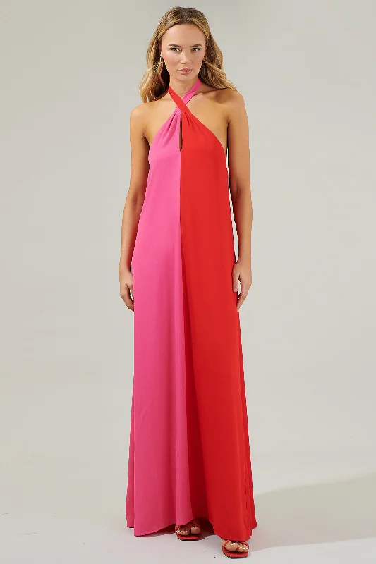 Dresses with Bell Sleeves for Ladies' Playful and Feminine LookSabria Color Block Maxi Dress Dresses with Bell Sleeves for Ladies' Playful and Feminine LookSabria Color Block Maxi Dress