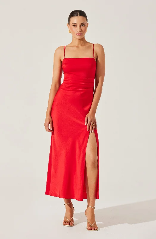 Dresses with Tulle Overlay and Beaded Bodice for Ladies' Dramatic and Graceful LookSatin Maxi Dress Dresses with Tulle Overlay and Beaded Bodice for Ladies' Dramatic and Graceful LookSatin Maxi Dress