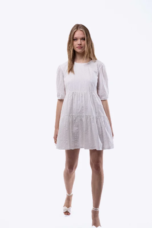 Dresses with Sequined Hearts for Ladies' Romantic LookSilkroad Daughters Crew Neck Tiered Dress Dresses with Sequined Hearts for Ladies' Romantic LookSilkroad Daughters Crew Neck Tiered Dress