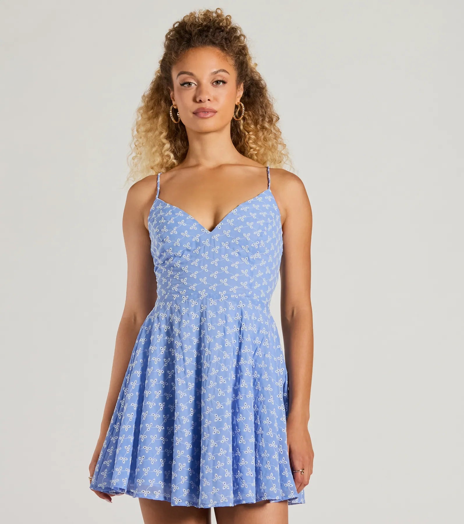 Beaded Dresses with Tulle and Lace Combo for Ladies' Glamorous LookSway With Me Eyelet Lace Skater Dress Beaded Dresses with Tulle and Lace Combo for Ladies' Glamorous LookSway With Me Eyelet Lace Skater Dress