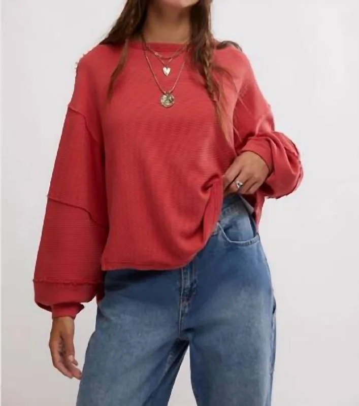 Tie - dye women's T - shirt in unique patternsTotal Eclipse Tee In Rubies