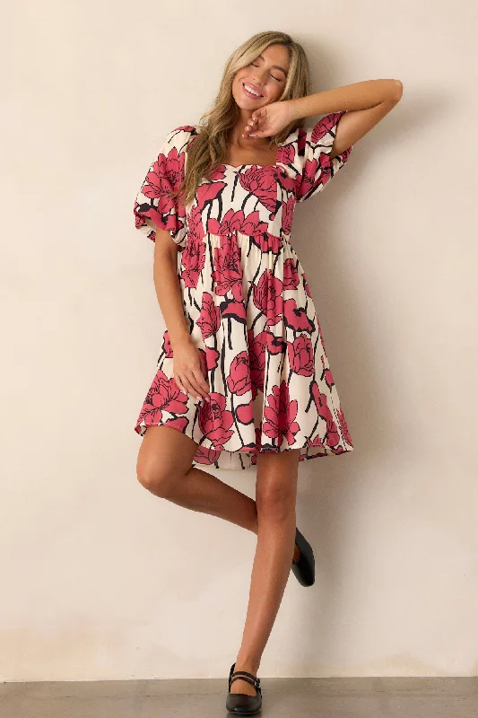 Dresses with Metallic Studs for Ladies' Edgy StyleWhispering Moonlight 100% Cotton Red Floral Mini Dress Dresses with Metallic Studs for Ladies' Edgy StyleWhispering Moonlight 100% Cotton Red Floral Mini Dress