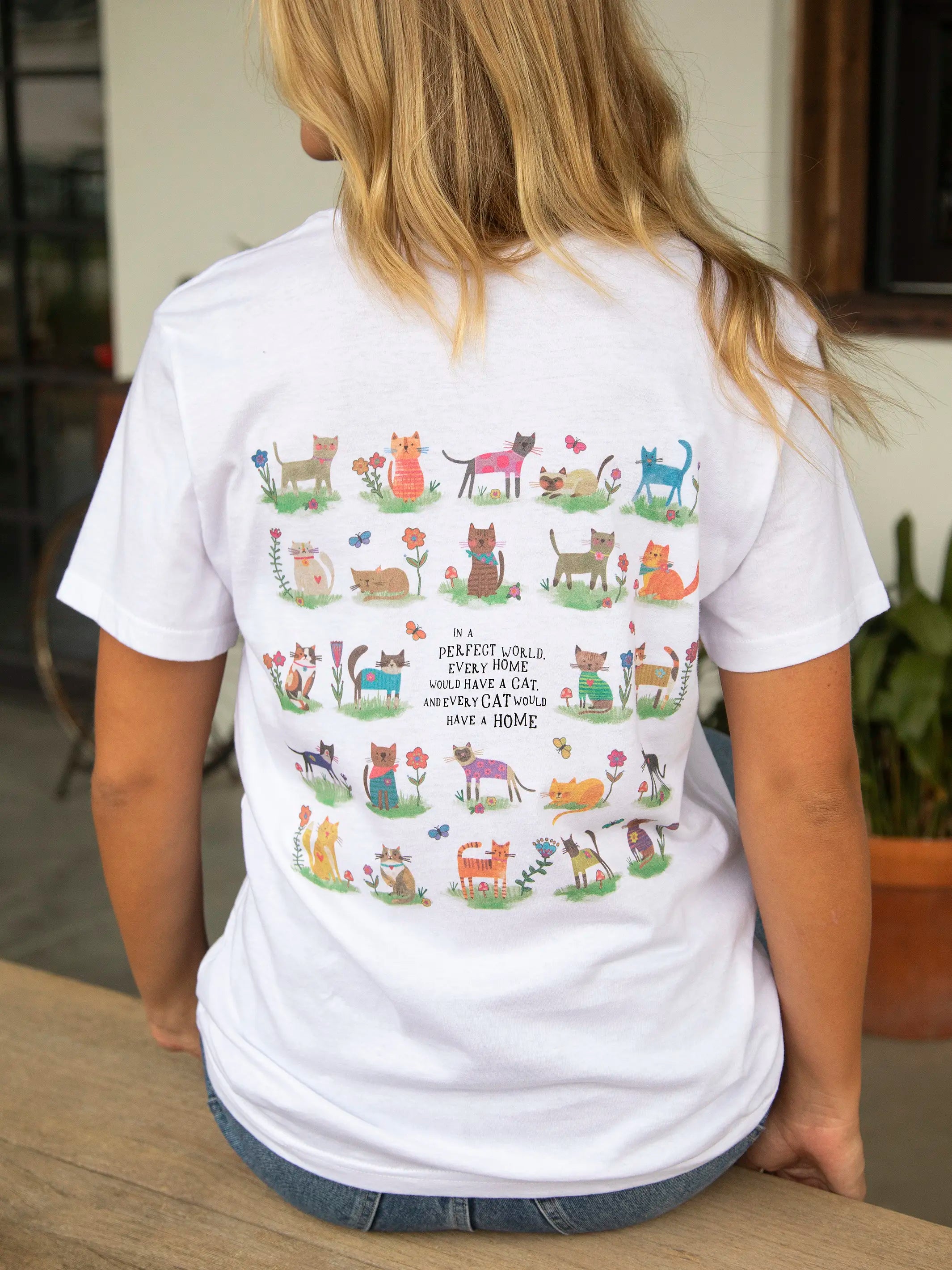 Mock - neck women's T - shirt with a zip - up frontCotton Comfy Tee Shirt - Every Cat Has A Home Mock - neck women's T - shirt with a zip - up frontCotton Comfy Tee Shirt - Every Cat Has A Home