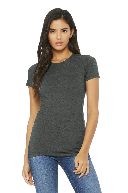 Women's off - the - shoulder T - shirt for a flirty lookBella + Canvas Womens The Favorite Short Sleeve Crewneck T-Shirt - Heather Deep Grey Women's off - the - shoulder T - shirt for a flirty lookBella + Canvas Womens The Favorite Short Sleeve Crewneck T-Shirt - Heather Deep Grey