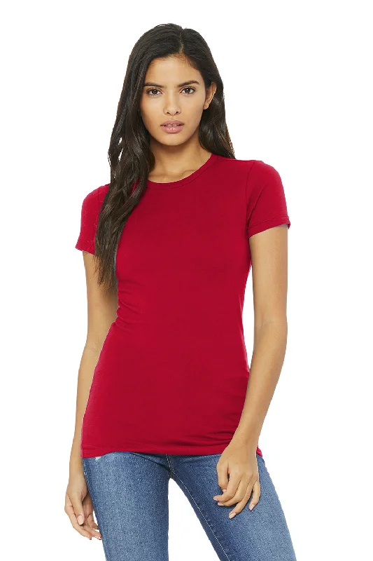 Printed women's T - shirt with a watercolor - inspired patternBella + Canvas Womens The Favorite Short Sleeve Crewneck T-Shirt - Red Printed women's T - shirt with a watercolor - inspired patternBella + Canvas Womens The Favorite Short Sleeve Crewneck T-Shirt - Red