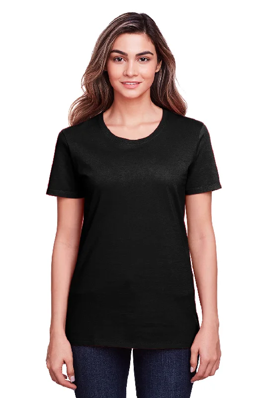 Women's T - shirt with a dropped shoulder for a relaxed fitFruit Of The Loom Womens Iconic Short Sleeve Crewneck T-Shirt - Black Women's T - shirt with a dropped shoulder for a relaxed fitFruit Of The Loom Womens Iconic Short Sleeve Crewneck T-Shirt - Black