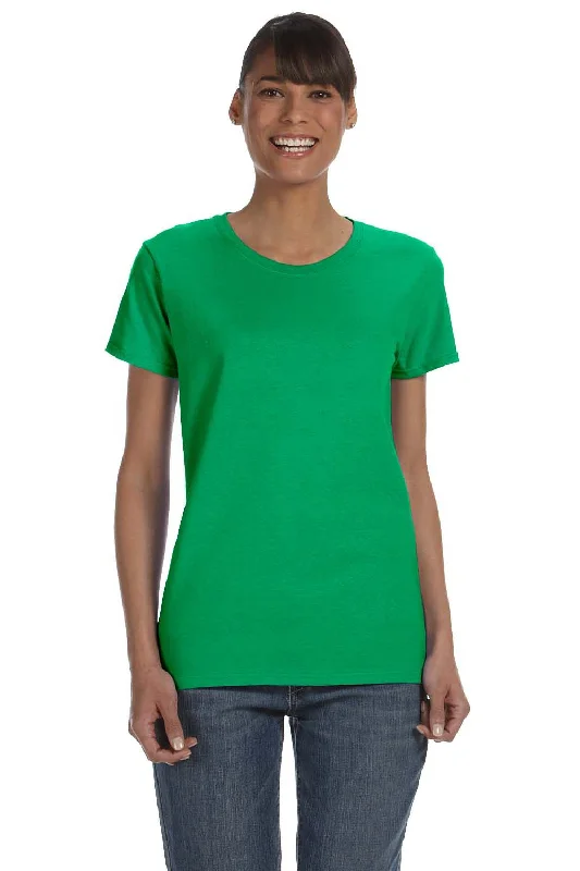 Oversized women's T - shirt with a slouchy fitGildan Womens Short Sleeve Crewneck T-Shirt - Irish Green Oversized women's T - shirt with a slouchy fitGildan Womens Short Sleeve Crewneck T-Shirt - Irish Green