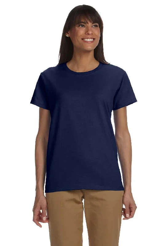 Women's T - shirt with a color - changing effect in different lightsGildan Womens Ultra Short Sleeve Crewneck T-Shirt - Navy Blue Women's T - shirt with a color - changing effect in different lightsGildan Womens Ultra Short Sleeve Crewneck T-Shirt - Navy Blue