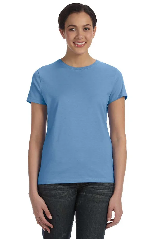 Women's lightweight linen T - shirt for warm weatherHanes Womens Nano-T Short Sleeve Crewneck T-Shirt - Carolina Blue