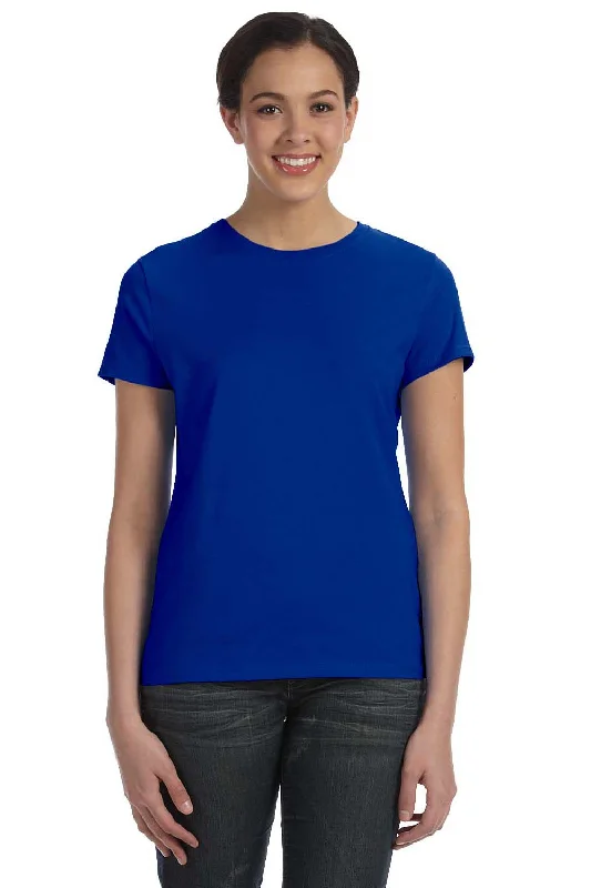 Women's T - shirt with a flapped pocket and a zip - up closureHanes Womens Nano-T Short Sleeve Crewneck T-Shirt - Deep Royal Blue
