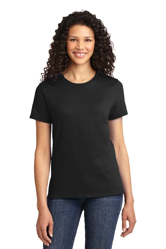 Cable knit women's T - shirt with a beltPort & Company Womens Essential Short Sleeve Crewneck T-Shirt - Jet Black Cable knit women's T - shirt with a beltPort & Company Womens Essential Short Sleeve Crewneck T-Shirt - Jet Black