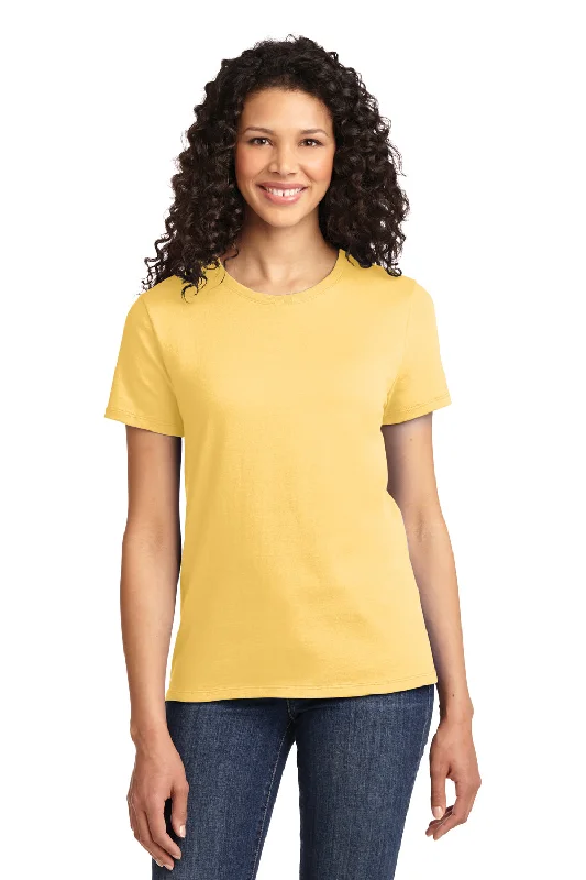 Women's turtleneck T - shirt for a sophisticated appearancePort & Company Womens Essential Short Sleeve Crewneck T-Shirt - Daffodil Yellow - Closeout Women's turtleneck T - shirt for a sophisticated appearancePort & Company Womens Essential Short Sleeve Crewneck T-Shirt - Daffodil Yellow - Closeout