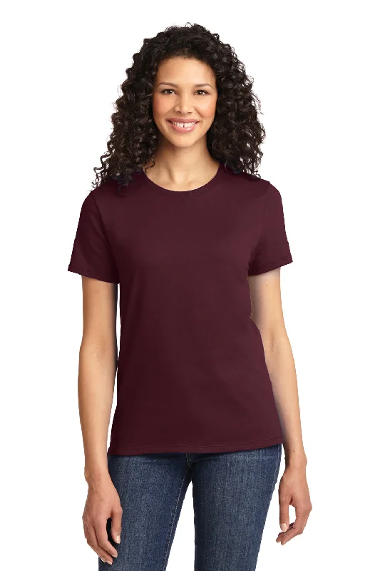 Women's T - shirt with a patchwork designPort & Company Womens Essential Short Sleeve Crewneck T-Shirt - Athletic Maroon Women's T - shirt with a patchwork designPort & Company Womens Essential Short Sleeve Crewneck T-Shirt - Athletic Maroon