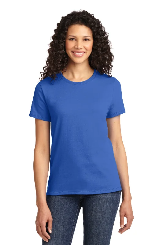 Women's T - shirt with a cropped and boxy fitPort & Company Womens Essential Short Sleeve Crewneck T-Shirt - Royal Blue Women's T - shirt with a cropped and boxy fitPort & Company Womens Essential Short Sleeve Crewneck T-Shirt - Royal Blue