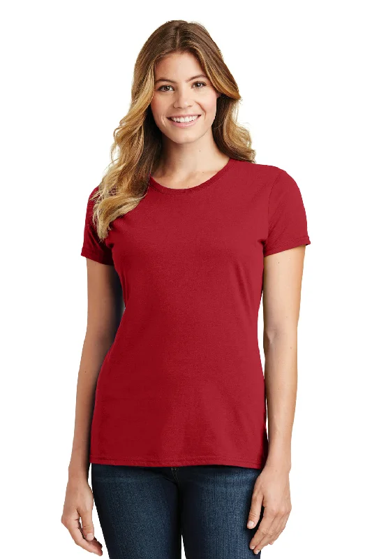 Women's T - shirt with a cut - out detailPort & Company Womens Fan Favorite Short Sleeve Crewneck T-Shirt - Team Cardinal Red - Closeout Women's T - shirt with a cut - out detailPort & Company Womens Fan Favorite Short Sleeve Crewneck T-Shirt - Team Cardinal Red - Closeout