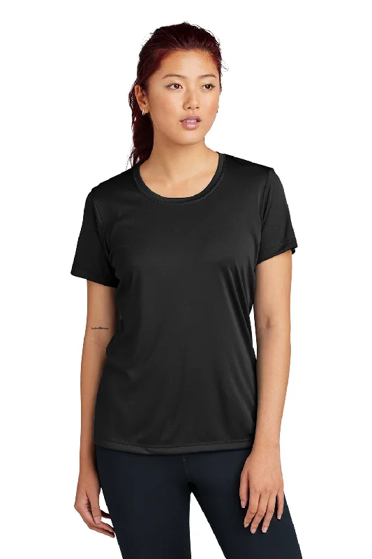Women's button - down T - shirt in a classic styleSport-Tek Womens Competitor Moisture Wicking Short Sleeve Crewneck T-Shirt - Black Women's button - down T - shirt in a classic styleSport-Tek Womens Competitor Moisture Wicking Short Sleeve Crewneck T-Shirt - Black