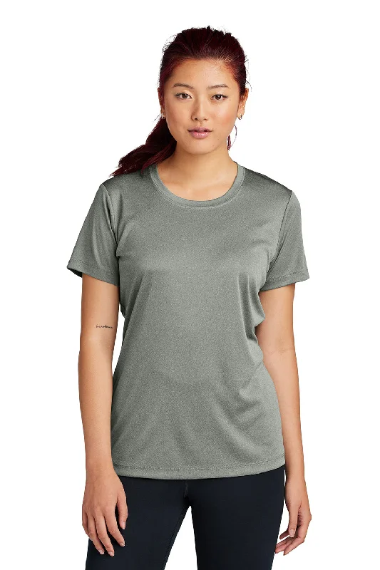 Women's T - shirt with a patchwork designSport-Tek Womens Competitor Moisture Wicking Short Sleeve Crewneck T-Shirt - Concrete Grey Women's T - shirt with a patchwork designSport-Tek Womens Competitor Moisture Wicking Short Sleeve Crewneck T-Shirt - Concrete Grey