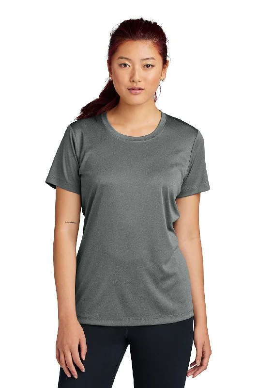 Striped women's T - shirt in bright colorsSport-Tek Womens Competitor Moisture Wicking Short Sleeve Crewneck T-Shirt - Iron Grey Striped women's T - shirt in bright colorsSport-Tek Womens Competitor Moisture Wicking Short Sleeve Crewneck T-Shirt - Iron Grey