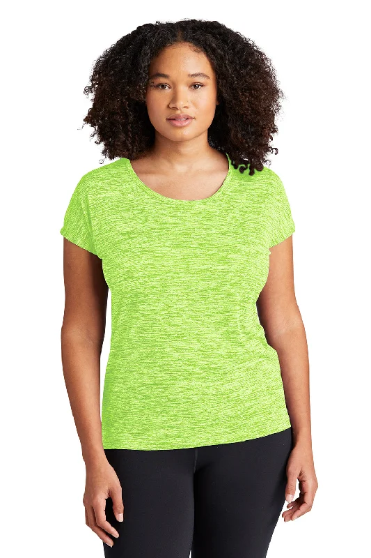 Cropped women's T - shirt to pair with high - waisted skirtsSport-Tek Womens Electric Heather Moisture Wicking Short Sleeve Crewneck T-Shirt - Lime Shock Green Electric Cropped women's T - shirt to pair with high - waisted skirtsSport-Tek Womens Electric Heather Moisture Wicking Short Sleeve Crewneck T-Shirt - Lime Shock Green Electric