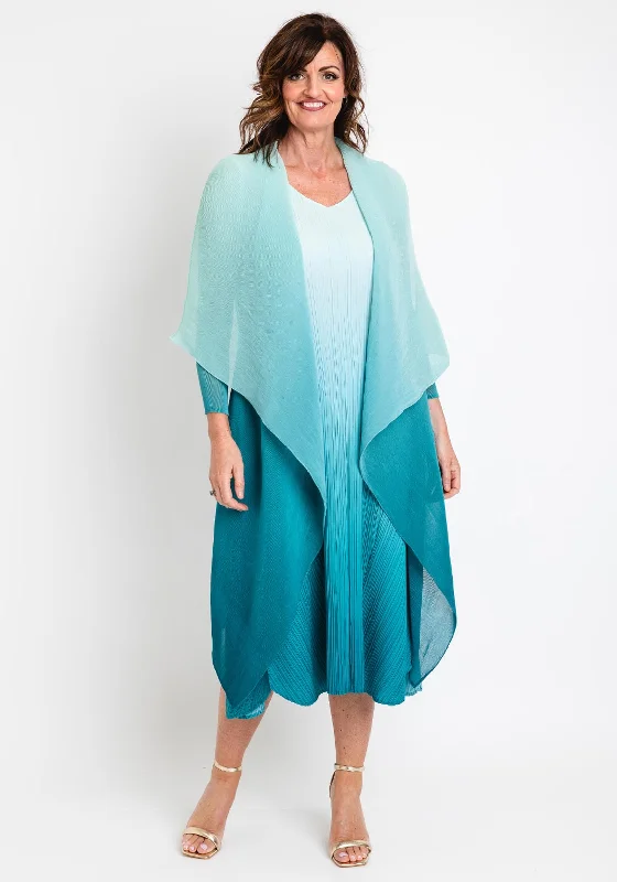 "Sleeveless dresses for women during hot summer days"Alquema One Size Ombre Chiffon Dress & Jacket, Lakehouse "Sleeveless dresses for women during hot summer days"Alquema One Size Ombre Chiffon Dress & Jacket, Lakehouse