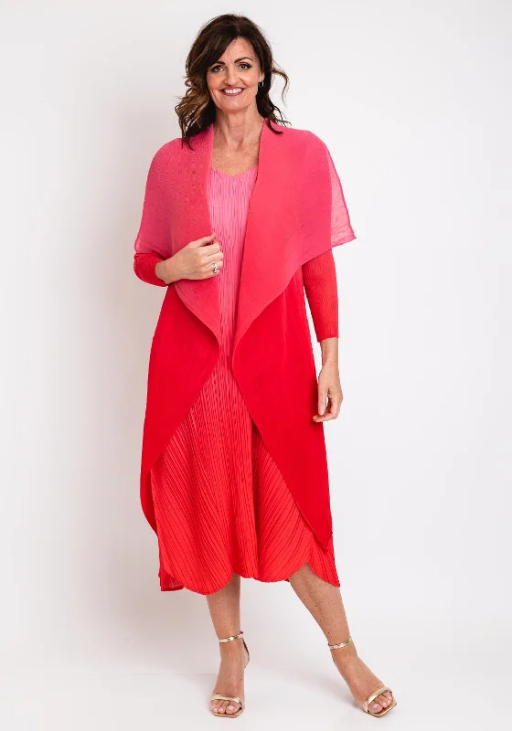 "Trendy casual dresses for women to wear at the beach"Alquema One Size Ombre Chiffon Dress & Jacket, Rosehip "Trendy casual dresses for women to wear at the beach"Alquema One Size Ombre Chiffon Dress & Jacket, Rosehip