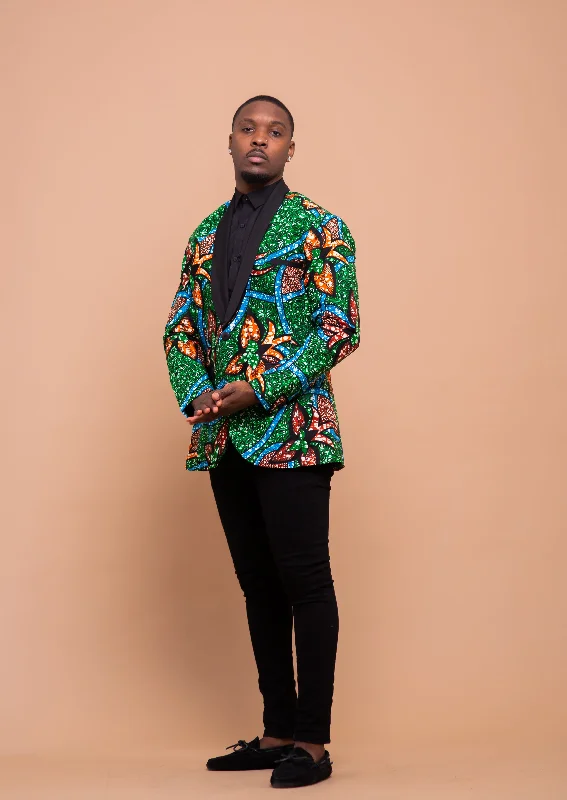 "Bundle and Save: Buy Multiple Women's Dresses and Get a Discount"Cooper Ankara Men Blazer | Green African Print "Bundle and Save: Buy Multiple Women's Dresses and Get a Discount"Cooper Ankara Men Blazer | Green African Print